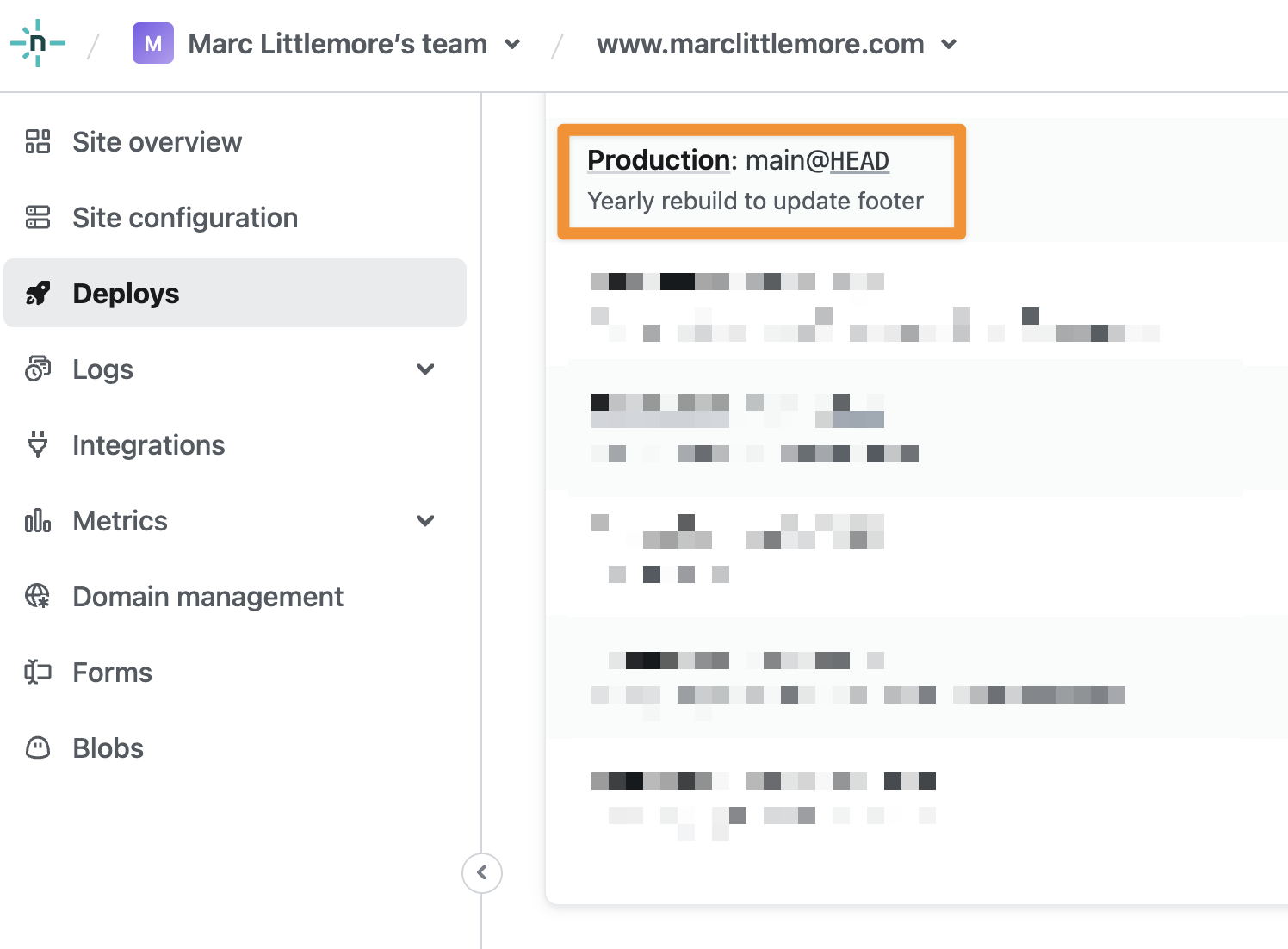 Netlify automated production deploy