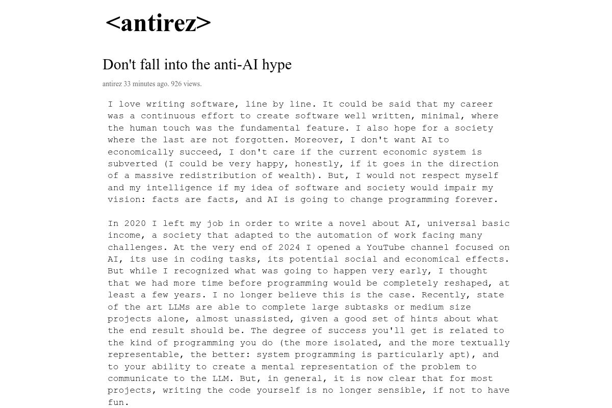 Don't fall into the anti-AI hype -